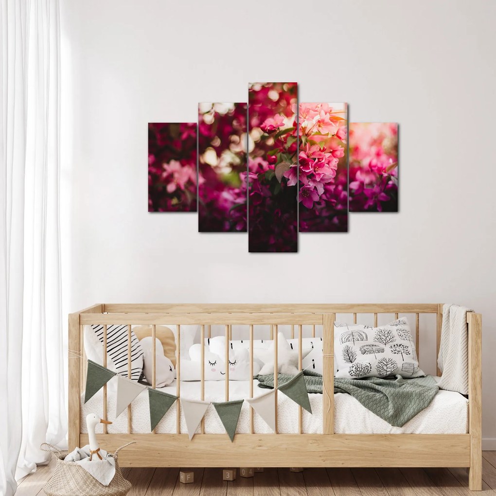 Tablou cu florile tufișului înflorit (150x105 cm)