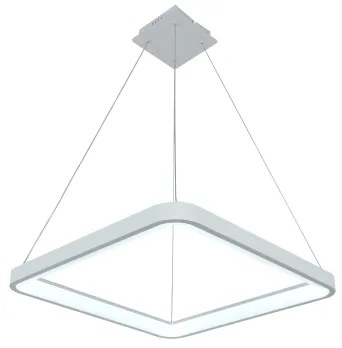 Brilagi - lustra suspendată pe cablu FALCON SLIM LED dimabil/50W/230V 50x50 cm alb + telecomandă