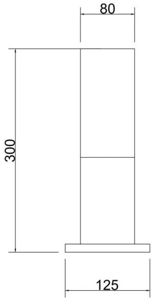 Lampă de exterior Maytoni O418FL-01B WILLIS 1xE27/60W/230V 30 cm IP54 negru