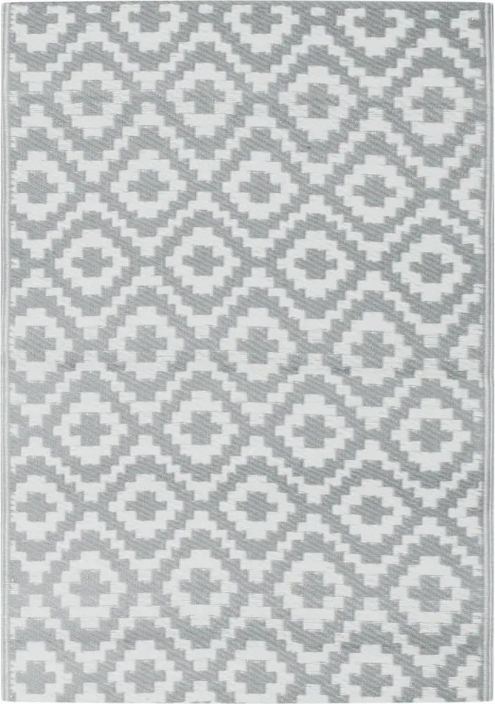 vidaXL Covor de exterior, ARAKIL gri, 140x200 cm, PP