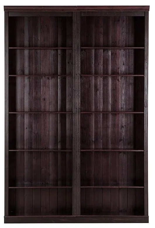 Bibliotecă maro din lemn de pin 148x223 cm Anita – Støraa