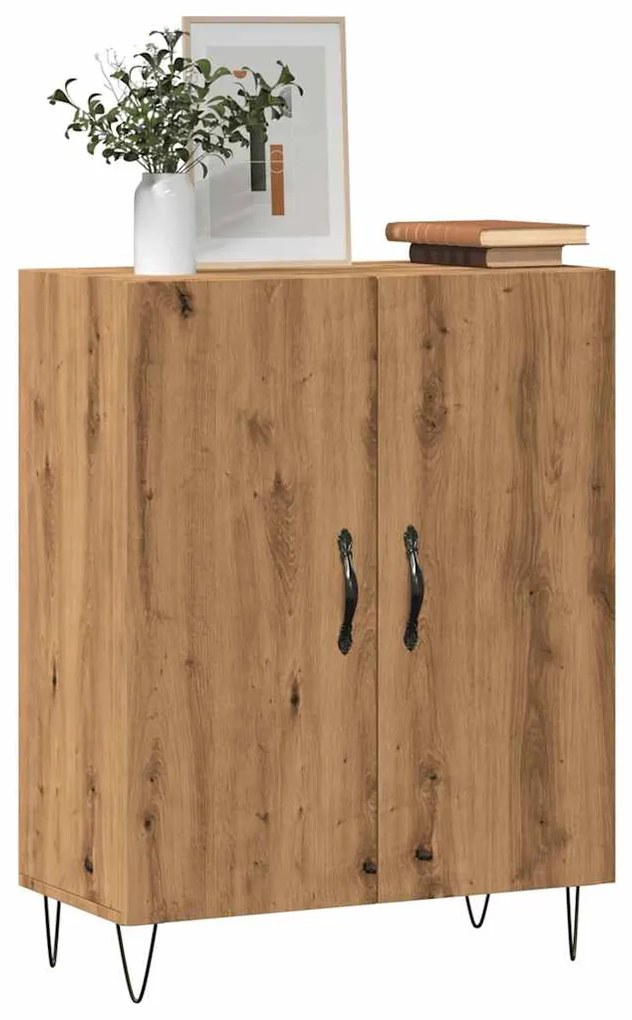 vidaXL Dulap, stejar artizanal, 69,5x34x90 cm, lemn prelucrat