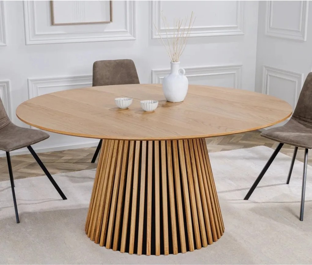 Masa rotunda Valhalla Wood 140cm, stejar