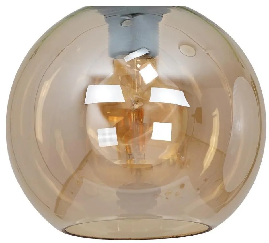 SOFIA - Sticlă de schimb universală E27, Ø 20 cm, bej fumuriu