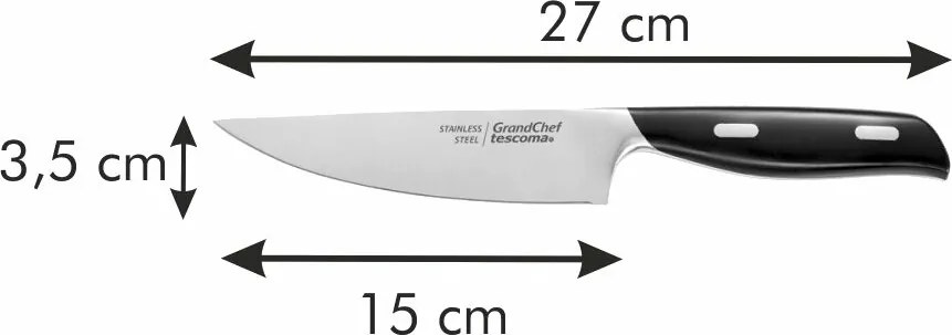 Cuțit de feliat Tescoma GrandCHEF, 15 cm, 15 cm