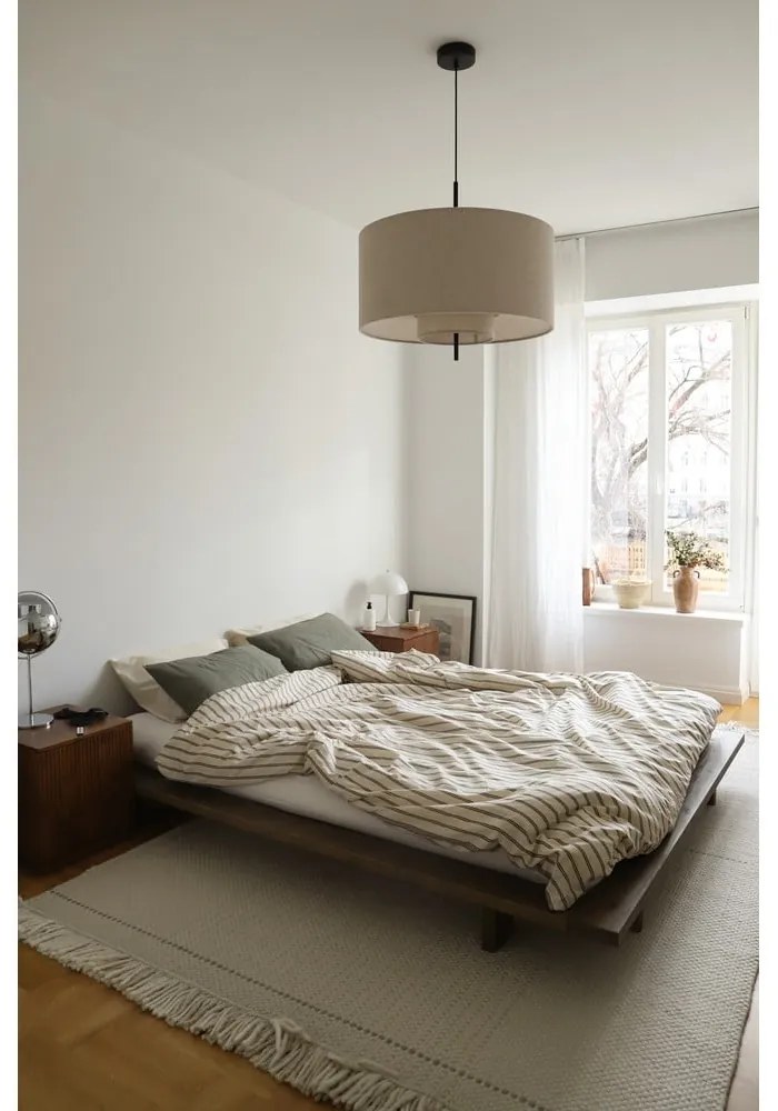 Pat maro din lemn de pin cu somieră 90x200 cm Japan – Karup Design