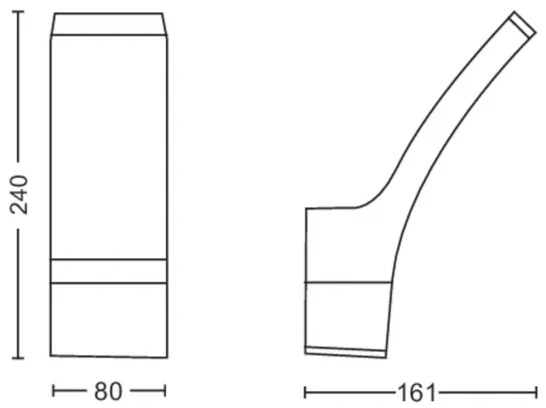 Aplică LED de exterior SPLAY LED/12W/230V 4000K IP44 Philips