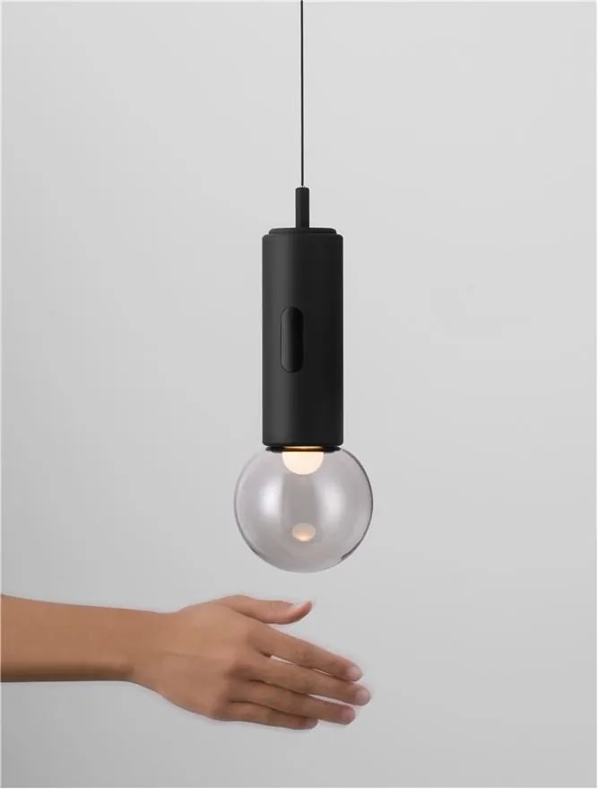 Pendul LED design minimalist CHRONOS negru