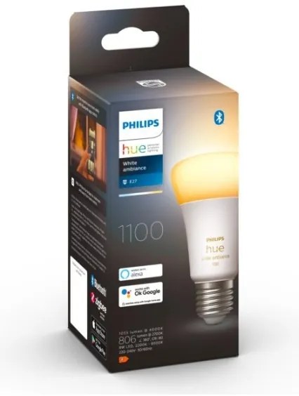 Bec LED dimabil Philips Hue WHITE AMBIANCE E27/8W/230V 2200-6500K