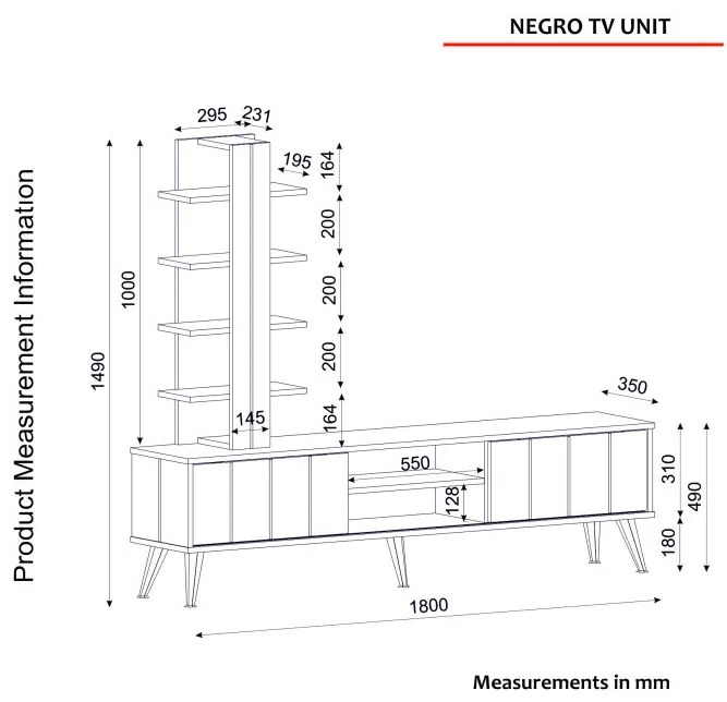 Comoda TV Negro