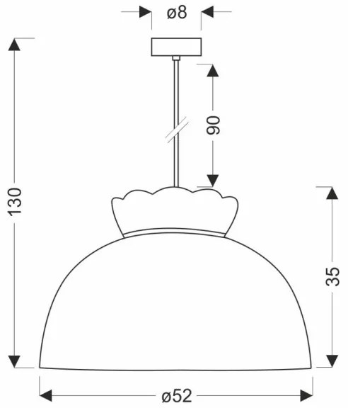 Lustră pe cablu ROSSINI 1xE27/40W/230V