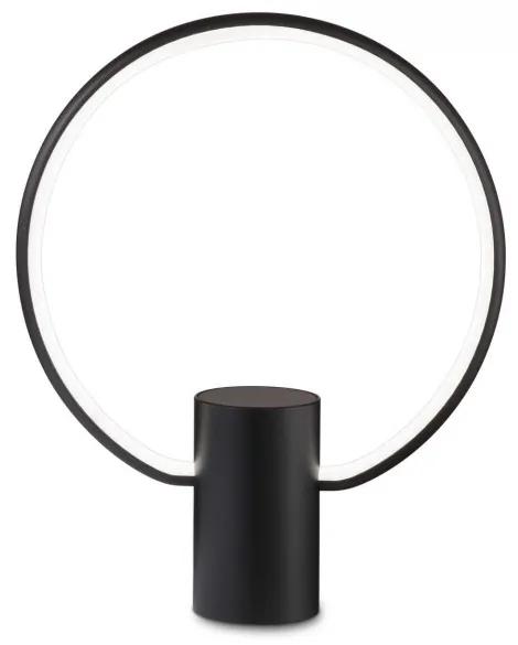 Veioza moderna cerc negru cu LED Cerchio