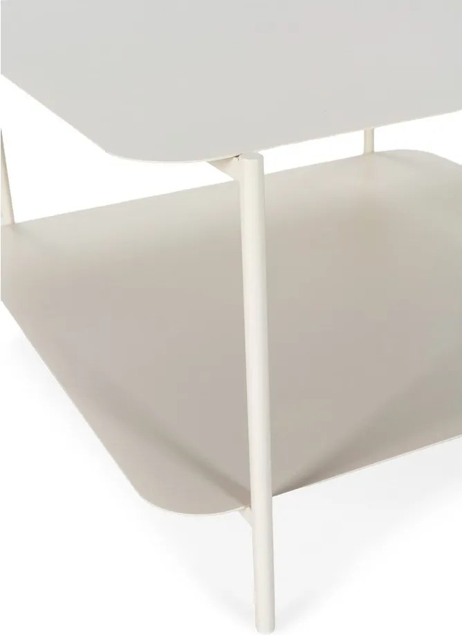 Măsuță de cafea crem din metal 70x73 cm Beatrix – MOME