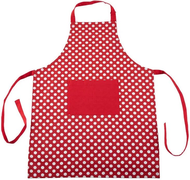 decoDoma Set de bucătărie PUNCTE roșu 3 piese