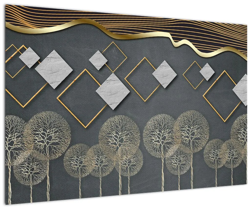 Tablou cu abstracție (90x60 cm)