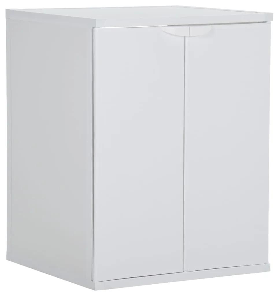 340986 vidaXL Dulap pentru mașina de spălat, alb, 68,5x64,5x88 cm, PVC