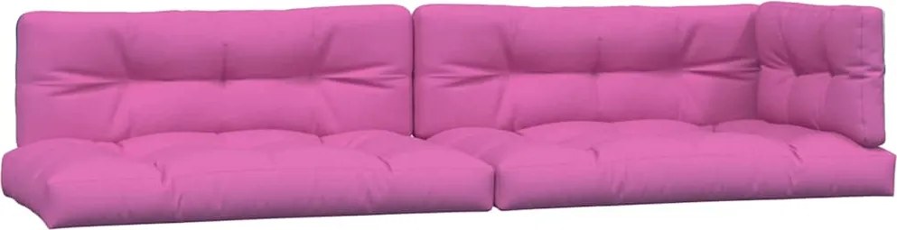 vidaXL Perne de paleți, 5 buc., roz material textil