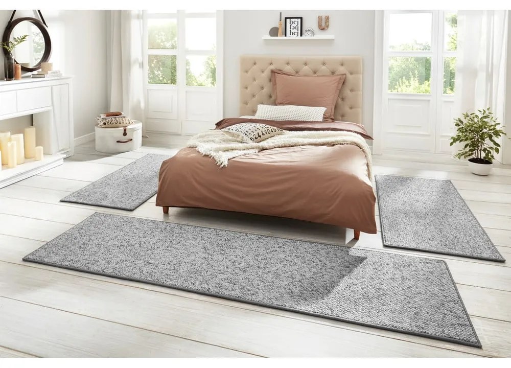 Covor tip traversă gri 80x300 cm Wolly – BT Carpet