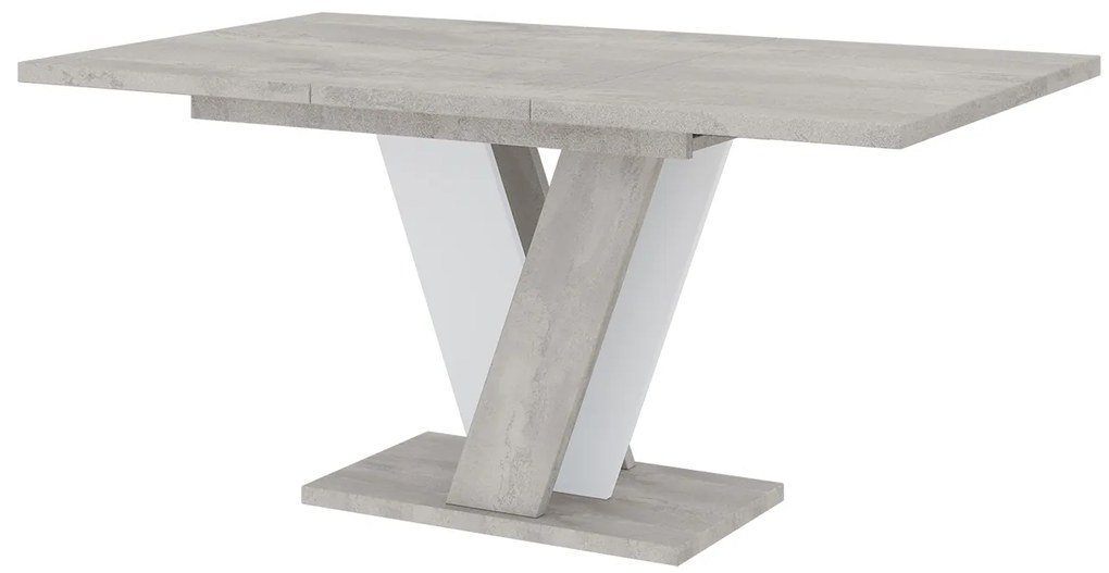 Masă de sufragerie Venag (gri deschis + Alb) (pentru 4 până la 6 persoane). 1055270