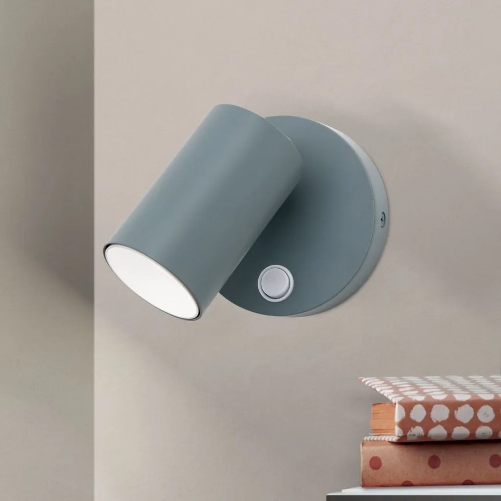 Aplica de perete cu spot directionabil stil minimalist PENN, verde deschis