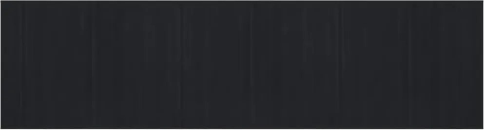 vidaXL Covor dreptunghiular, negru, 80x300 cm, bambus