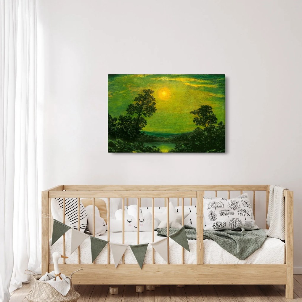 Tablou - Imitator of Ralph Albert Blakelock, Moonlight, reproducere (90x60 cm)
