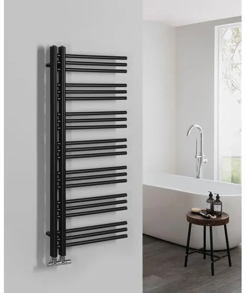 Sapho - Radiator pentru baie DORLION 400W/230V 50x120 cm negru mat