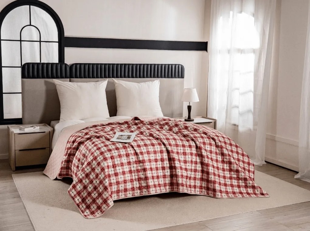 Cuvertura de pat TARTAN HEART, colorata Dimensiune: 220 x 240 cm