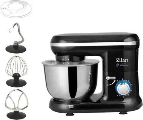 Multi-mixer Hurricane Zilan ZLN3185,negru 6 trepte + puls, 4.5L., 1000W,
