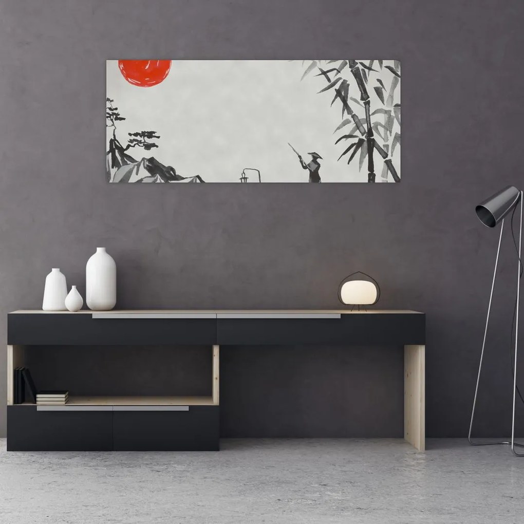 Tablou - Munții Fuji (120x50 cm)