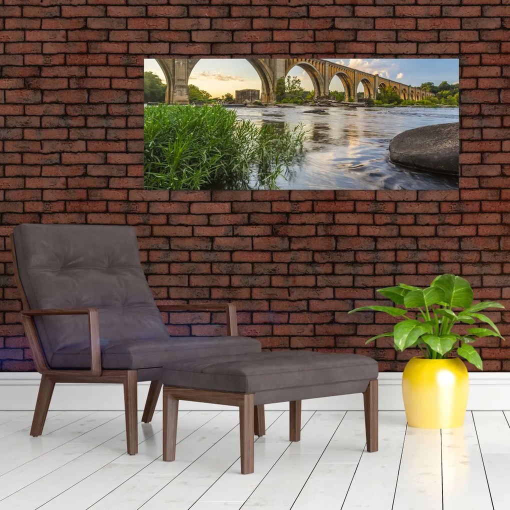 Tablou - Podul de cale ferată Richmond (120x50 cm)