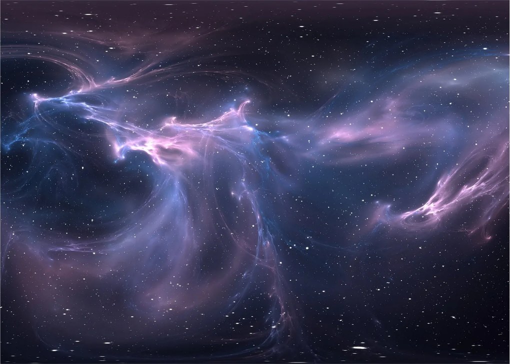 Tablou pe sticlă - Nebuloasa spațială (70x50 cm)
