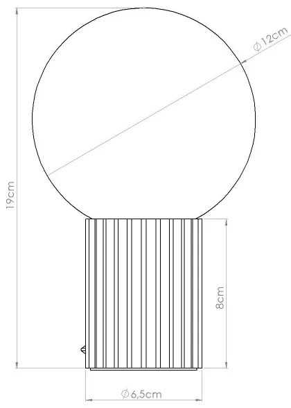 Lampă de masă Sollux SL.1711 HALO 1xG9/8W/230V d. 12 cm alb