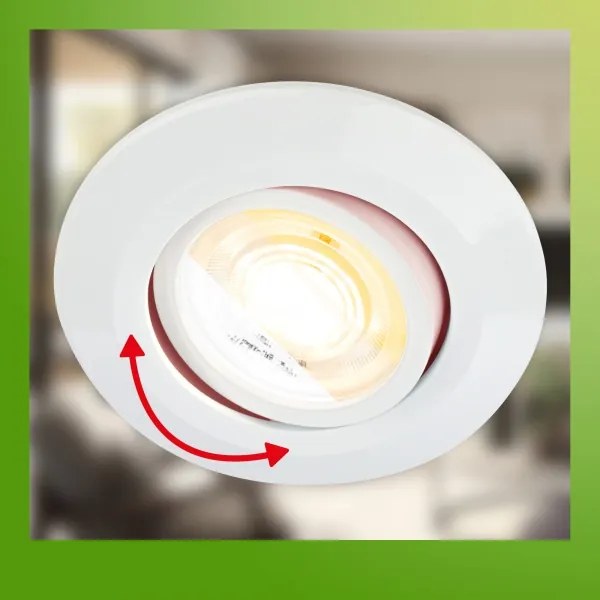 Briloner 7586036 - Set de 3 plafoniere LED KLIRA pentru baie, 1xLED/4,9W/230V, IP23, alb