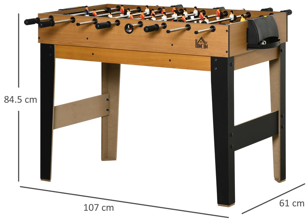 Masa multifunctionala 4 in 1 pentru fotbal de masa, biliard, tenis de masa si hochei cu accesorii incluse, MDF si otel, 107X61X84.5cm