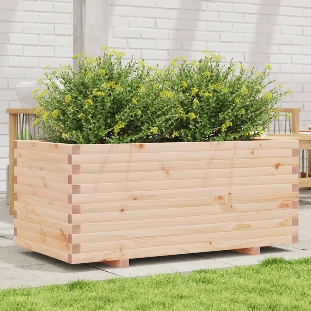 vidaXL Jardinieră de grădină, 110x60x49,5 cm, lemn masiv de pin