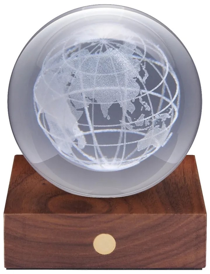 Decorațiune luminoasă maro închis cu USB Amber – Gingko