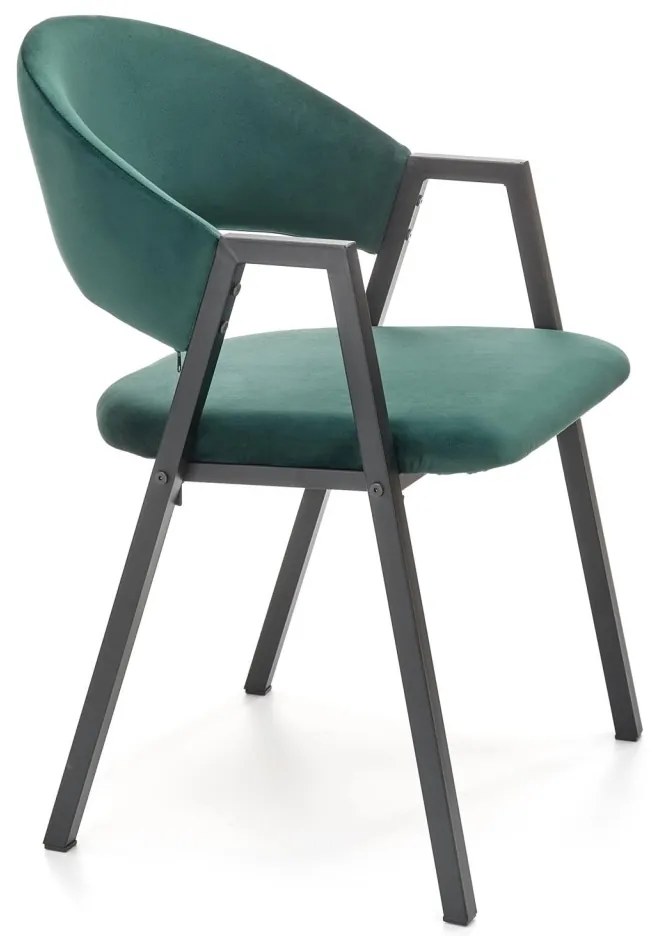 Scaun tapitat k473 – Verde