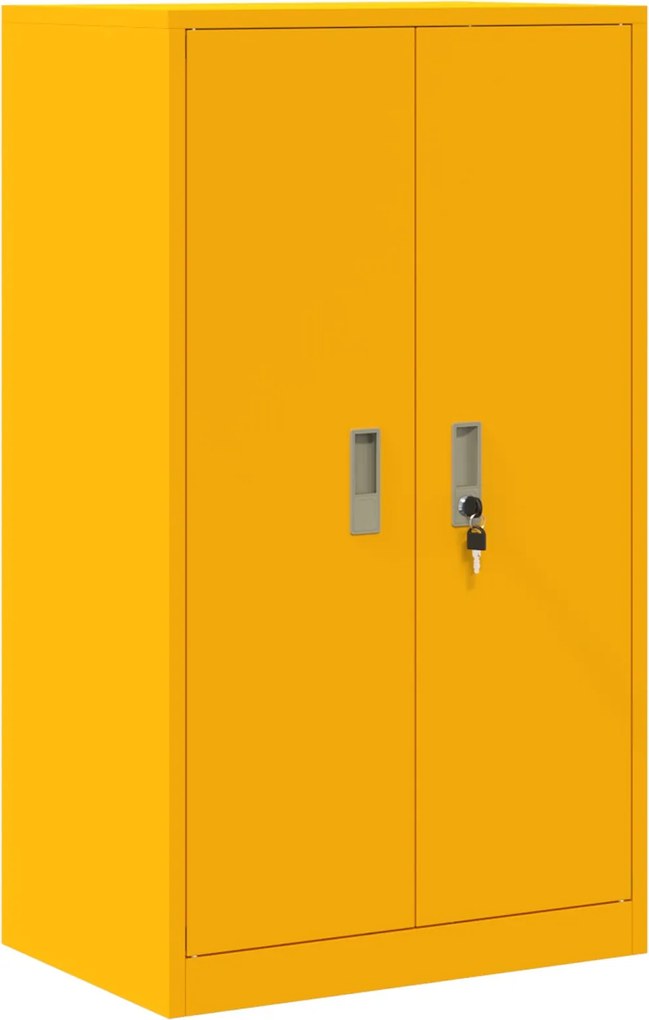 vidaXL Dulap de depozitare Galben muștar 60 x 40 x 105 cm Oțel