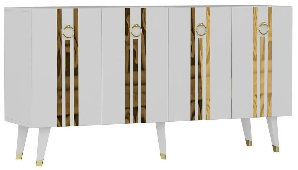 Dulap Isil White and Gold