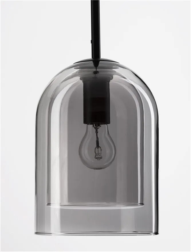 Lustra, Pendul modern Velor fumuriu 18cm