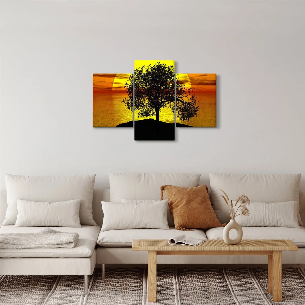 Tablou - Silueta copacilor (90x60 cm)