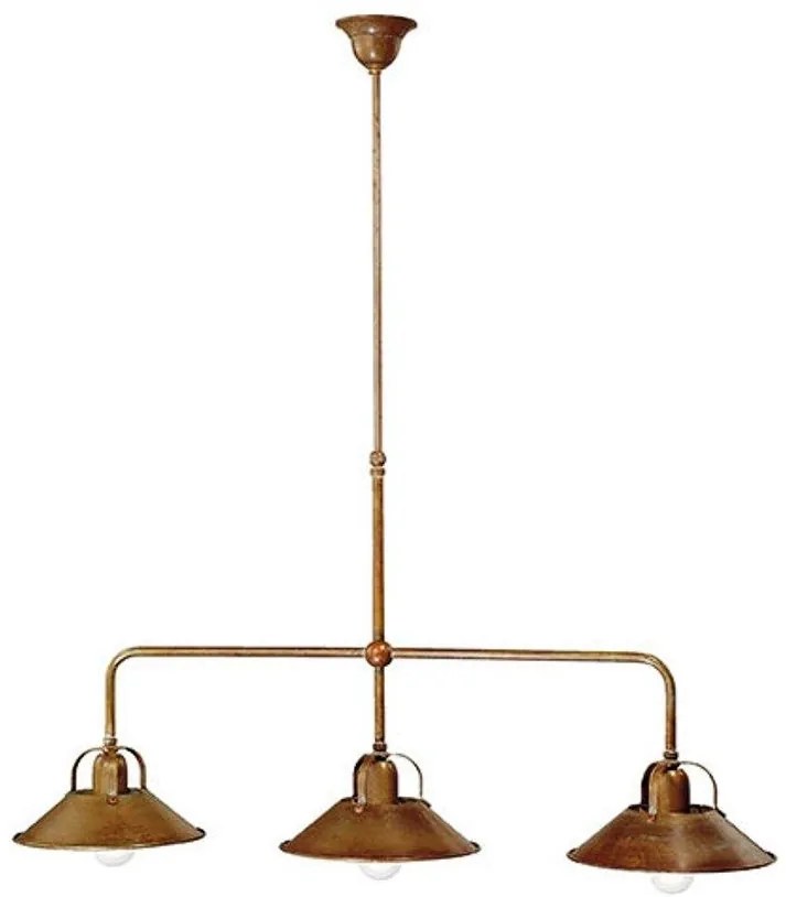 Lustra, Pendul rustic fabricat manual 3 brate La Cascina 204.10.OO