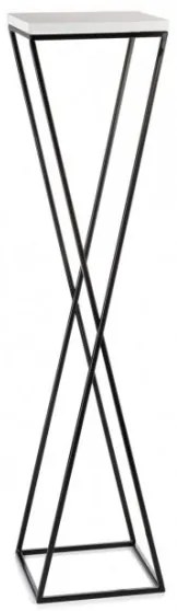 Suport de flori LOFT 100x24 cm negru/alb