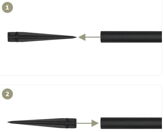 SET 4x lampă solară LED 4xLED/3,6V 1xAAA IP44 100 mAh