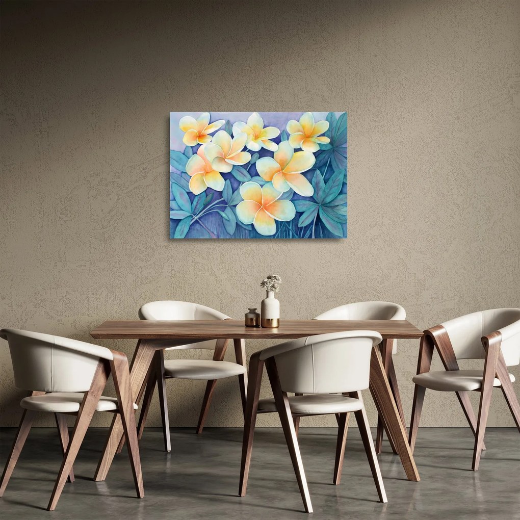 Tablou pe sticlă - Tufe tropicale (70x50 cm)