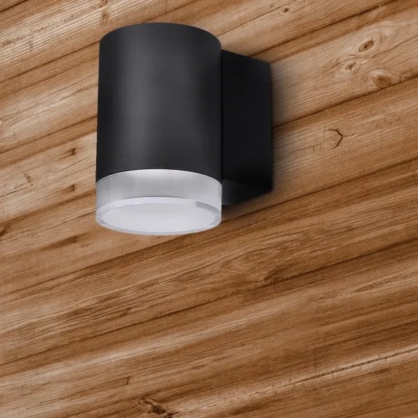Brilagi - Aplica de perete LED RGBW MATERA pentru exterior 1xGU10/6W/230V negru IP54