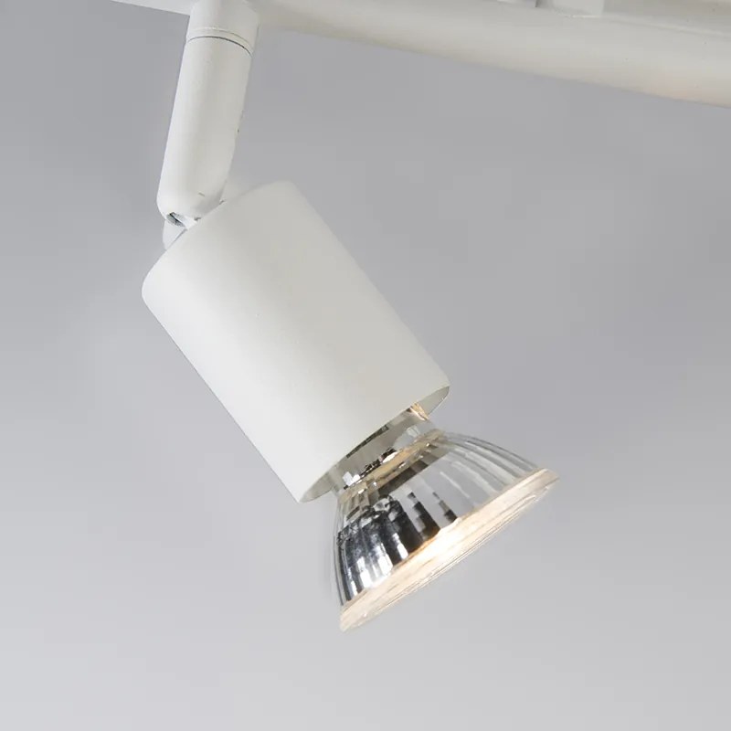 Spot modern alb inclinabil cu 2 lumini - Jeany