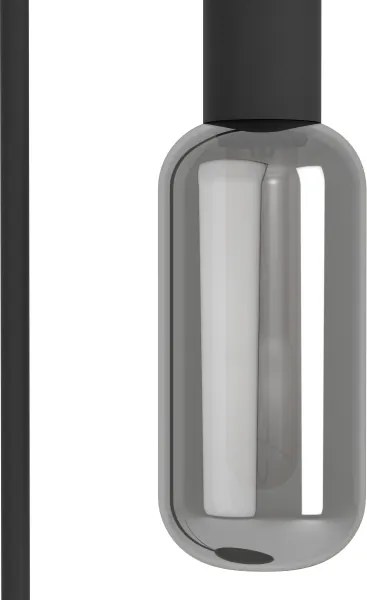 Eglo 901008 - Lampadar MAIONE 1xE27/4W/230V negru/fumuriu