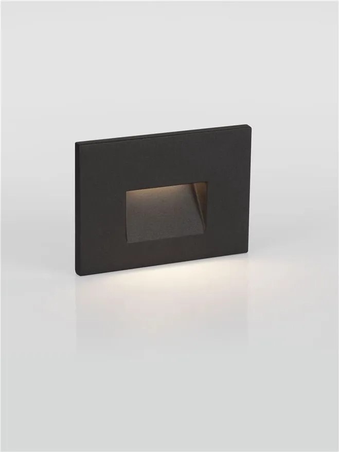 Spot aplicat perete exterior LED 3000K IP65 Pik negru